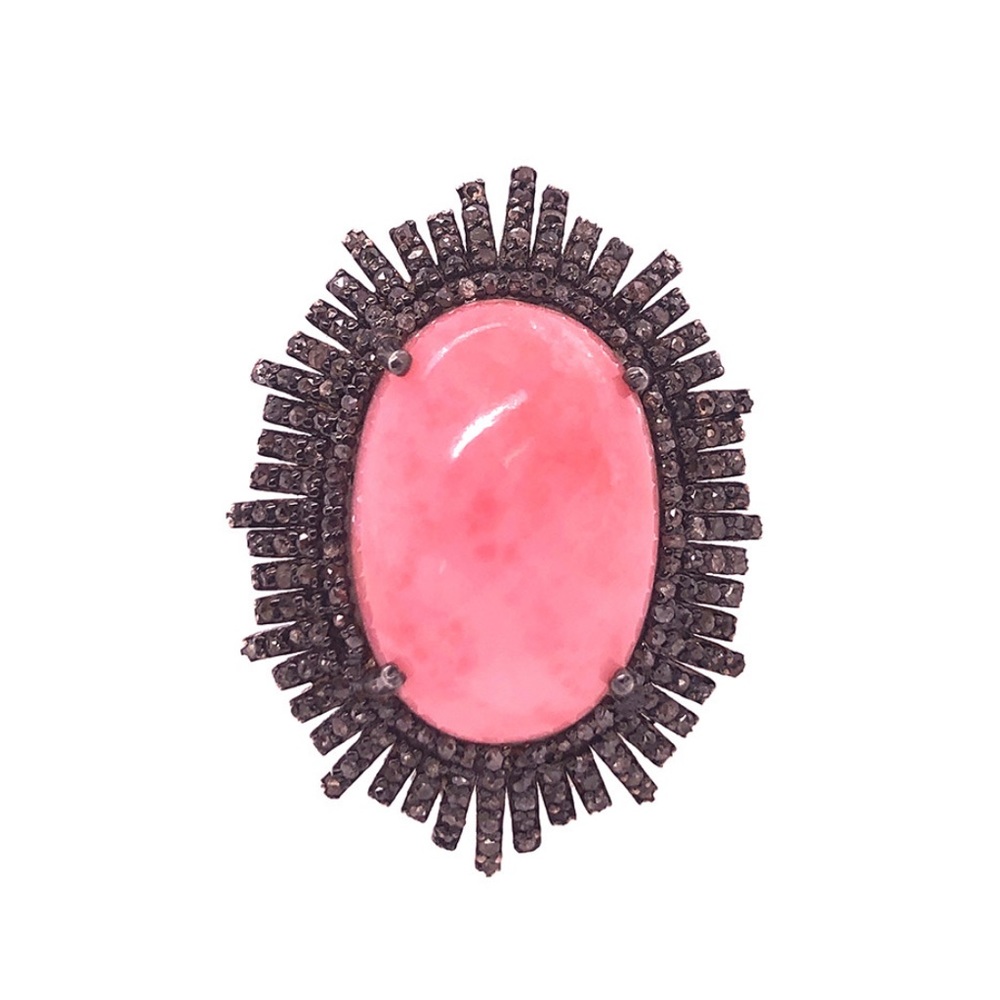 Worn Once: Bavna Diamond & Pink Opal Ring